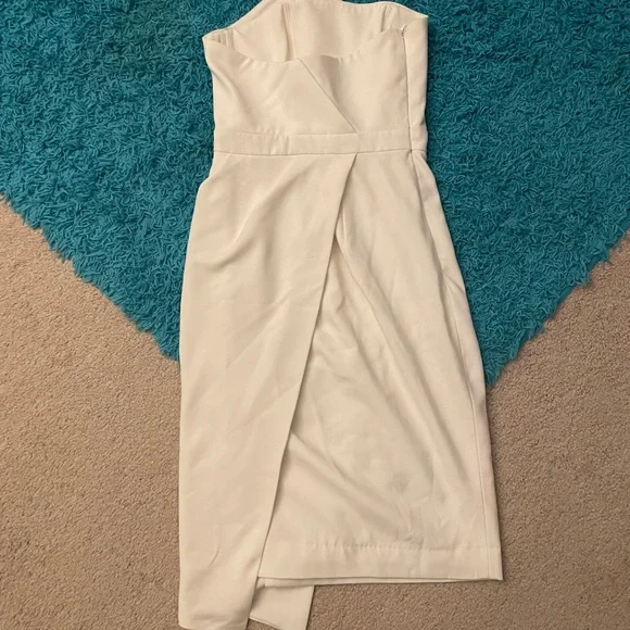 House of CB White Dress for Bridal Shower or Rehearsal Dinner - Picture 4 of 4